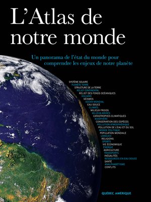 cover image of L'Atlas de notre monde